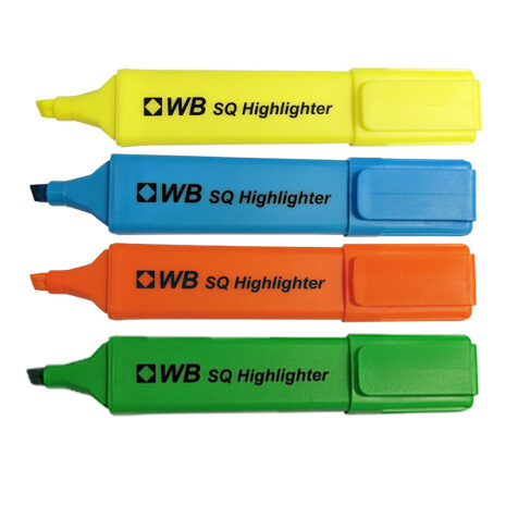 WB SQ HIGHLIGHTERS 4 COL