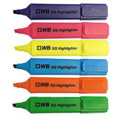 WB SQ HIGHLIGHTERS 6 COL