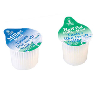 Millac Maid Half Fat Milk Pots