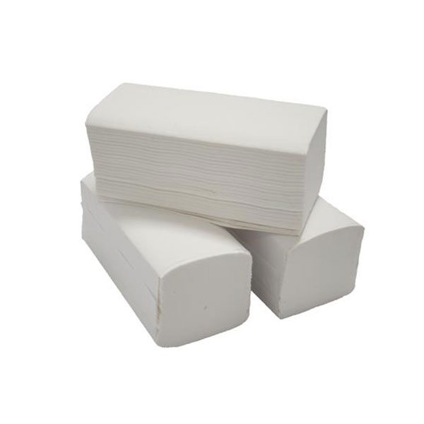 2ply White Interfold V FOLD Hand Towels 3210 Towels Per Case 
