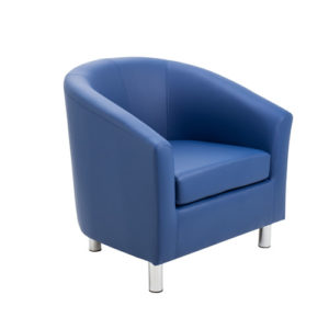 Tub Armchair With Metal Feet