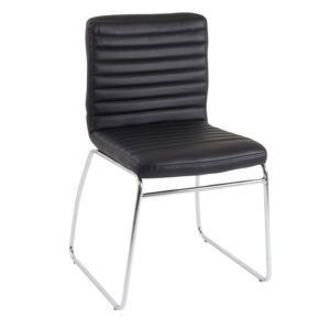 Lazio Visitor Chair – Black Leather Look