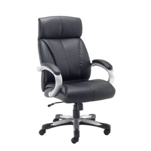 Cronos Heavy Duty Executive Chair – Black Leather