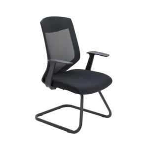 Vogue Medium Back Cantilever Chair – Black