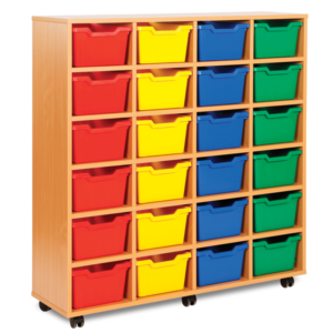 Cubby Storage 24 Tray Unit