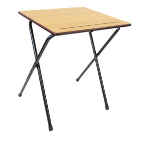 Zlite Folding Exam Desk in beech