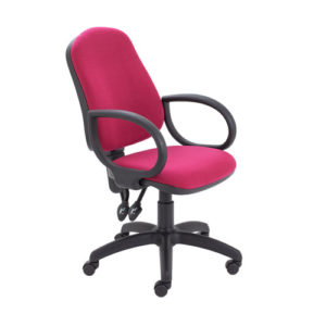 Calypso II High Back Chair with Fixed Arms