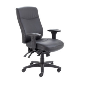 Mara Leather Chair – Black