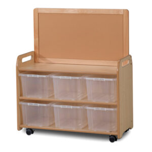 Storage Unit with Display Top Panel Tubs