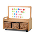 Low Magnetic Storage Unit With Castors & baskets