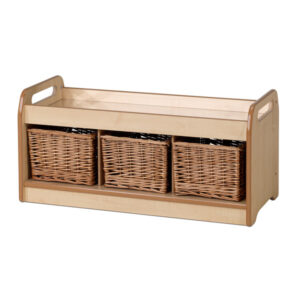 Low Mirror Play Unit with Baskets