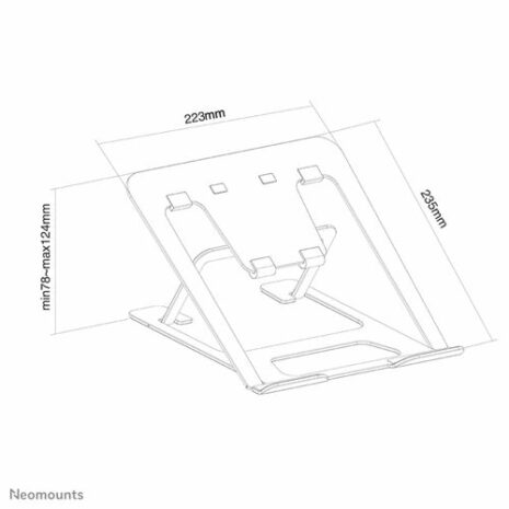 Neomounts-NSLS085BLACK_linedrawing