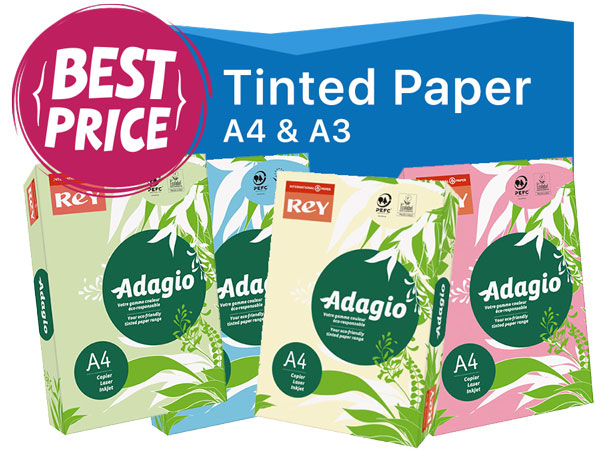 Adagio tinted papers