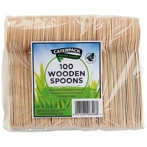 Caterpack Natural Birchwood Spoons (Pack 100)