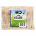 Caterpack Natural Birchwood Teaspoons (Pack 100)
